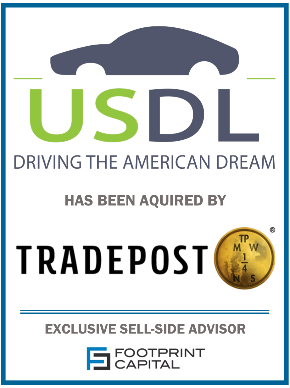 Footprint Capital Advises US Dealer Licensing, LLC in Sale to Tradepost, LLC
